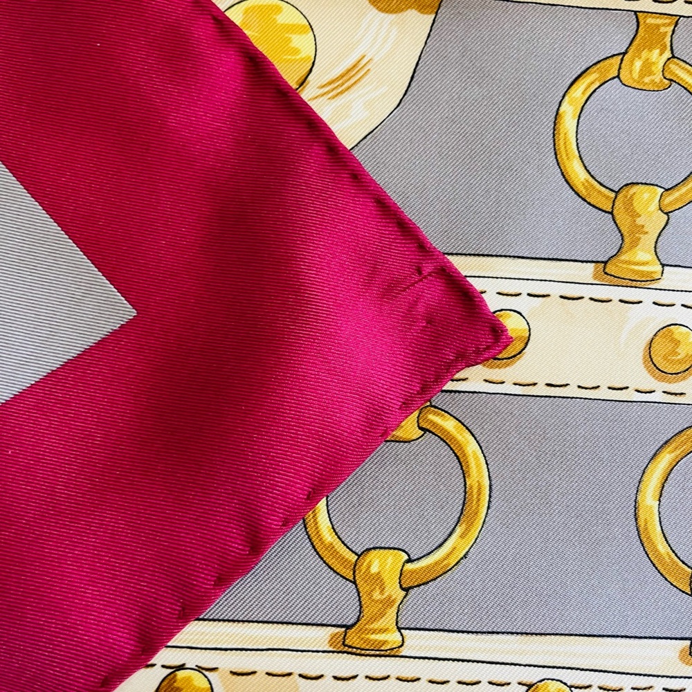 HERMES Aux Champs 1970 Silk Scarf Designed By Caty Latham - Picture 8 of 11